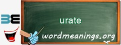 WordMeaning blackboard for urate